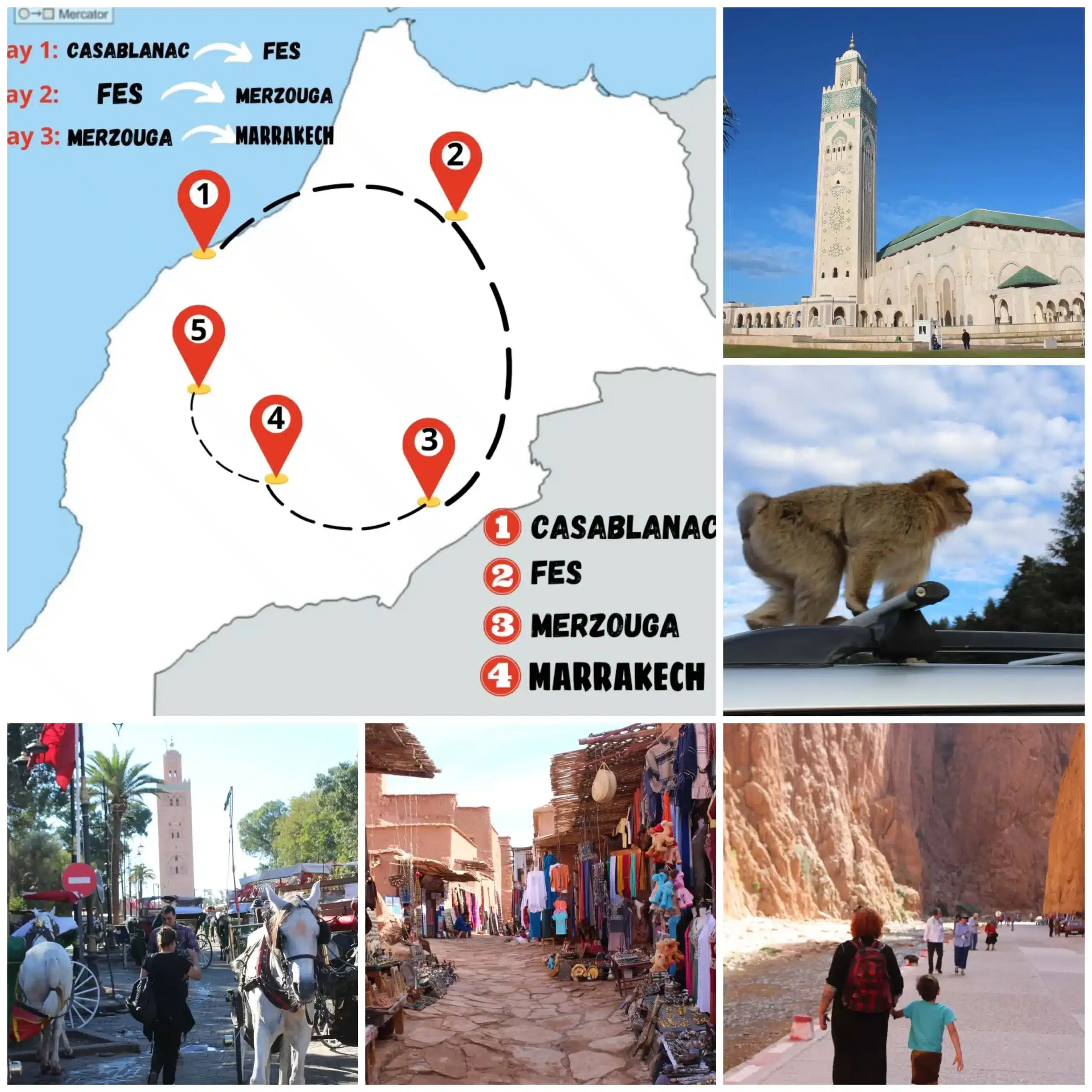 4 day casablanca to marrakech