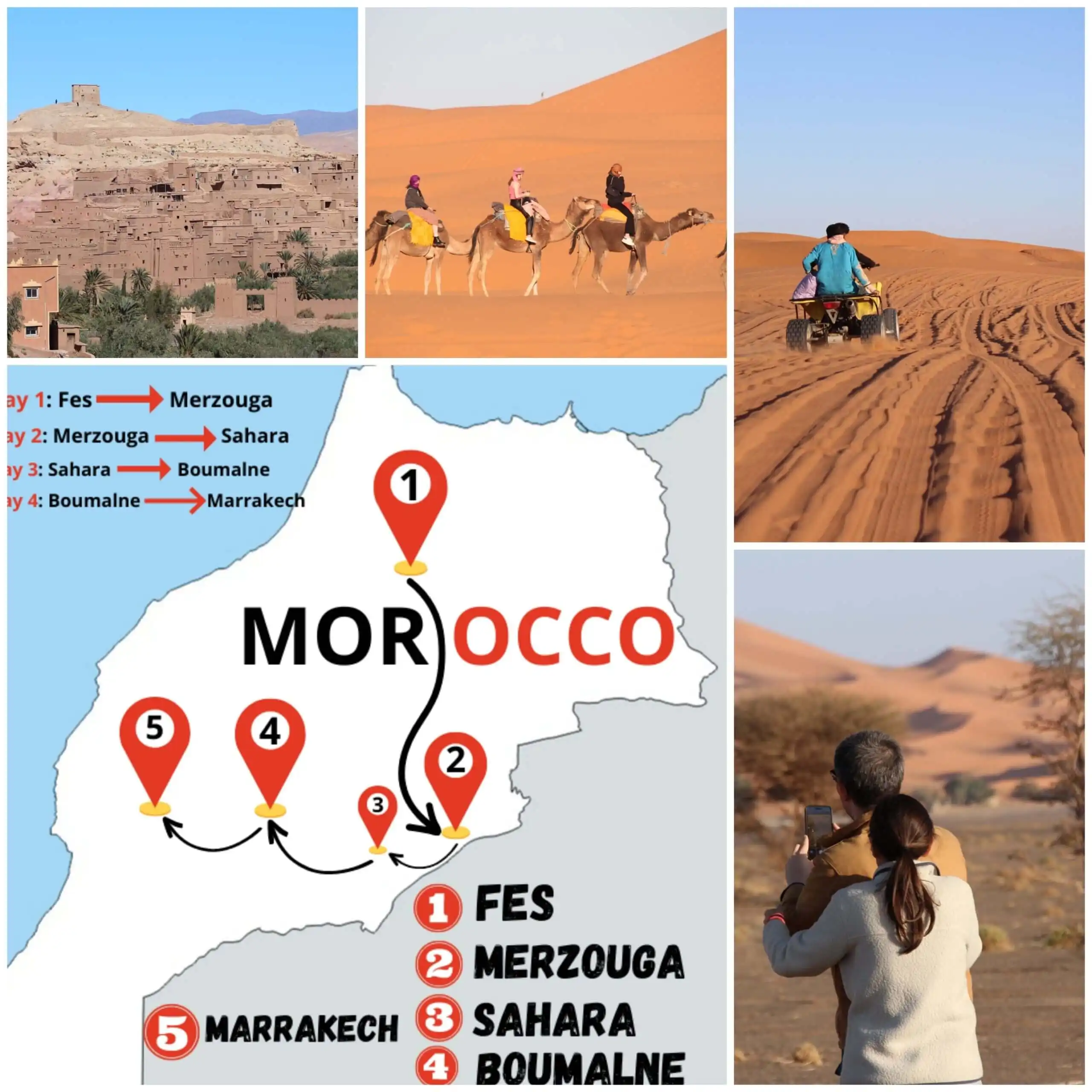 4 day tour fes to marrakech