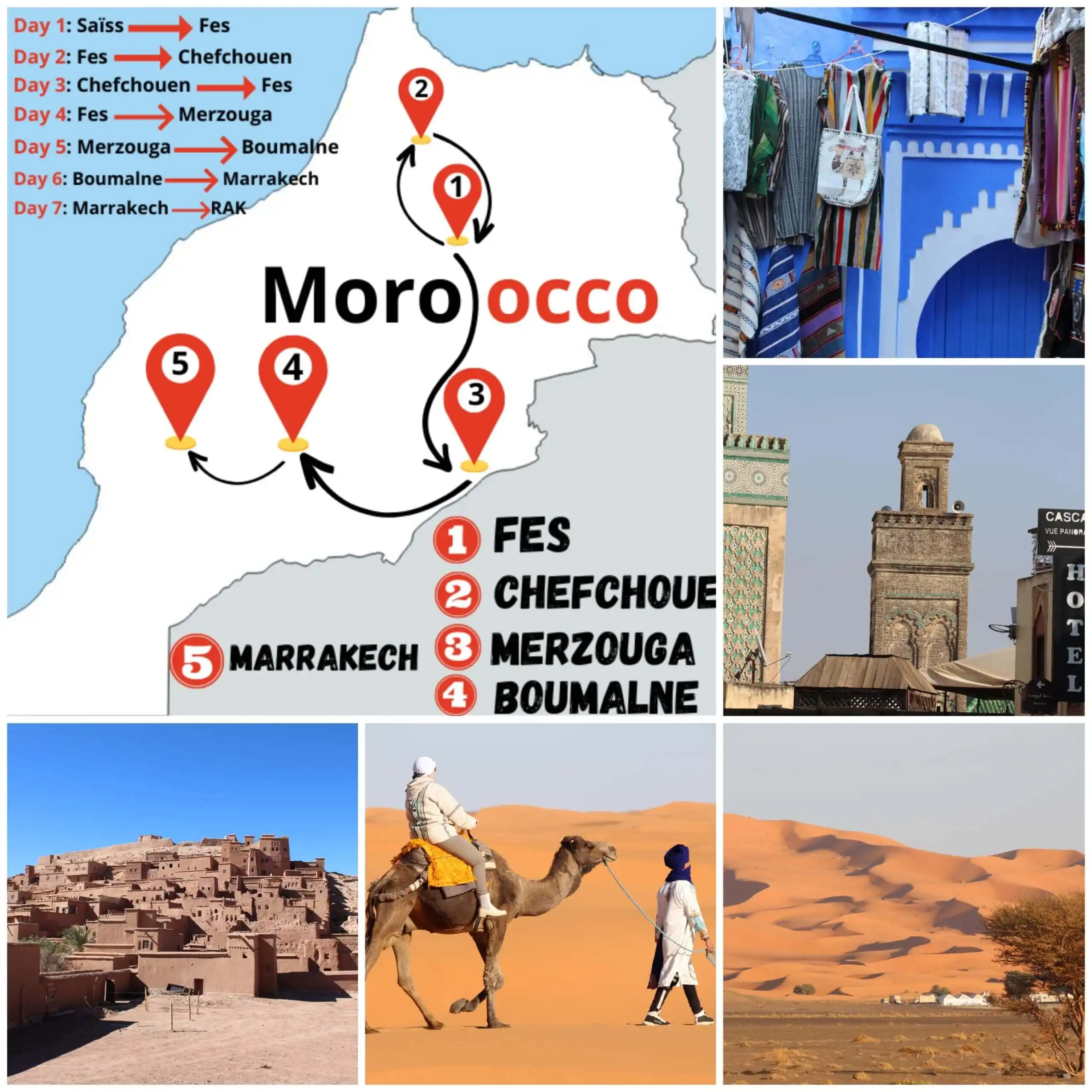 7 day tour fes to marrakech
