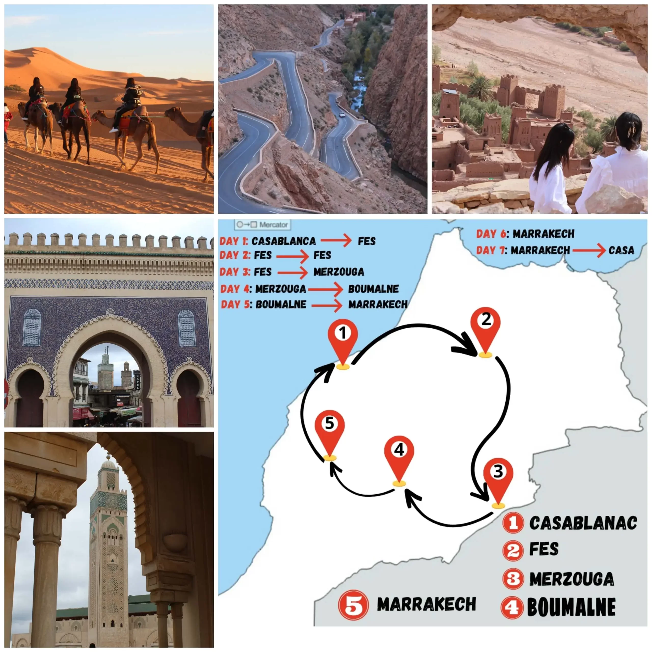 7 day tour from casablanca